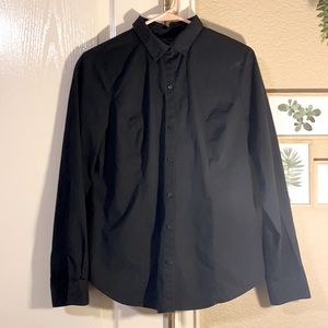 Long sleeve black plain shirt